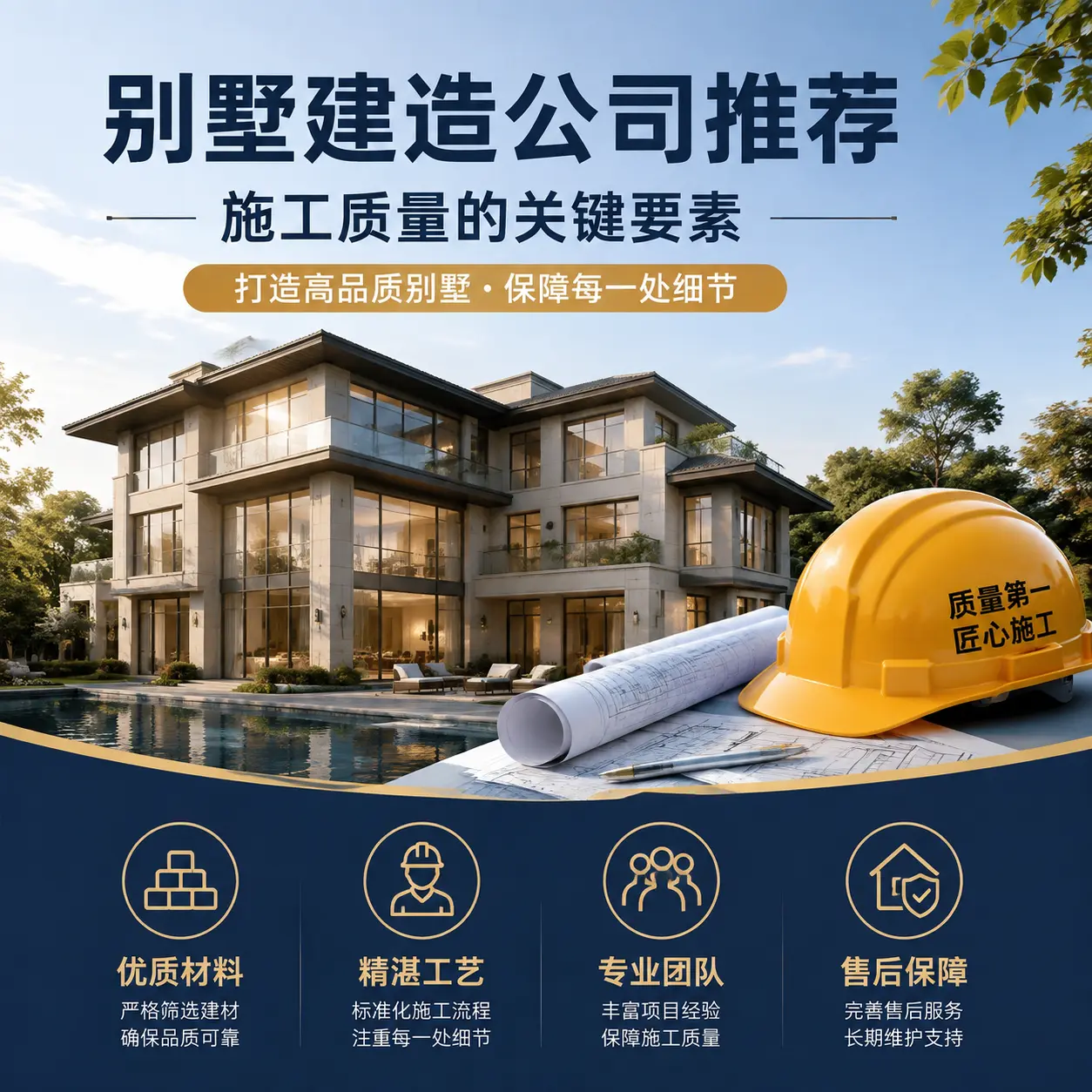 别墅建造公司推荐： 开阳 施工质量的关键要素