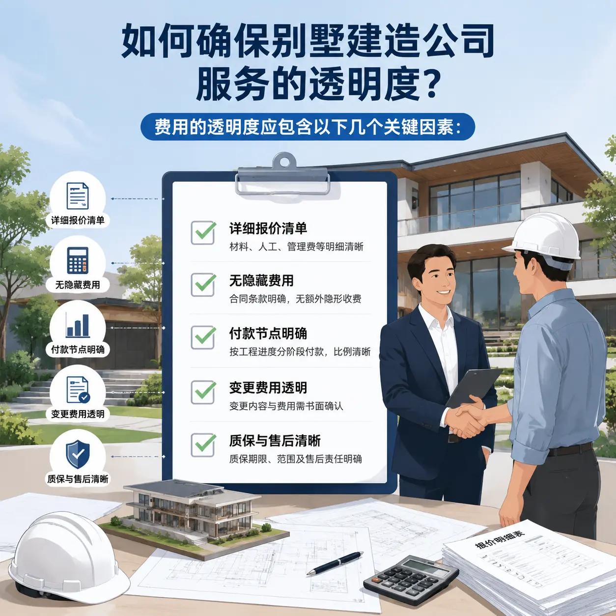 在 开阳 如何确保别墅建造公司服务的透明度？