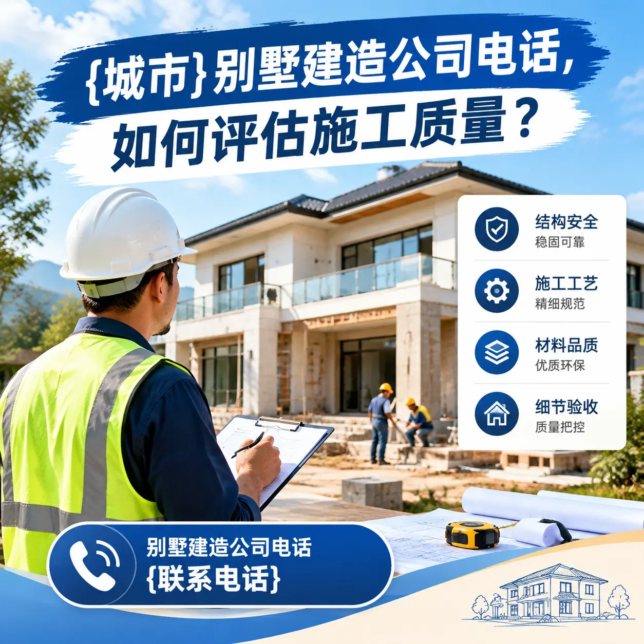 开阳别墅建造公司电话，如何评估施工质量？