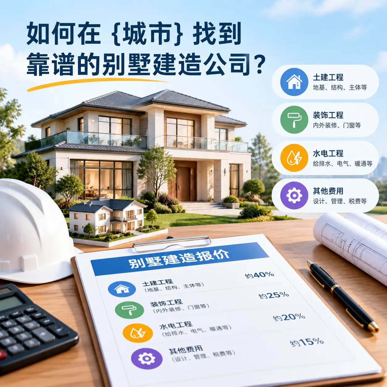 如何在 开阳 找到靠谱的别墅建造公司？