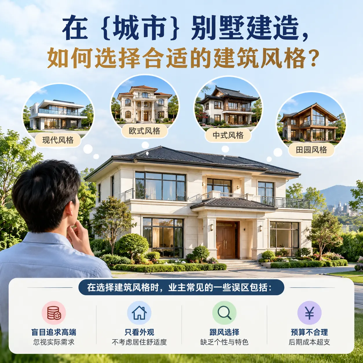 在 开阳 别墅建造，如何选择合适的建筑风格？